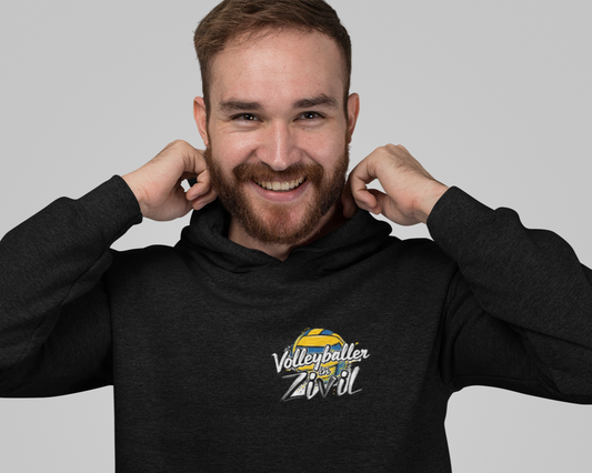 Volleyballer in Zivil small logo Hoodie