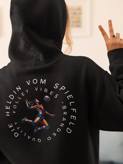 Heldin vom Spielfeld Hoodie bunt