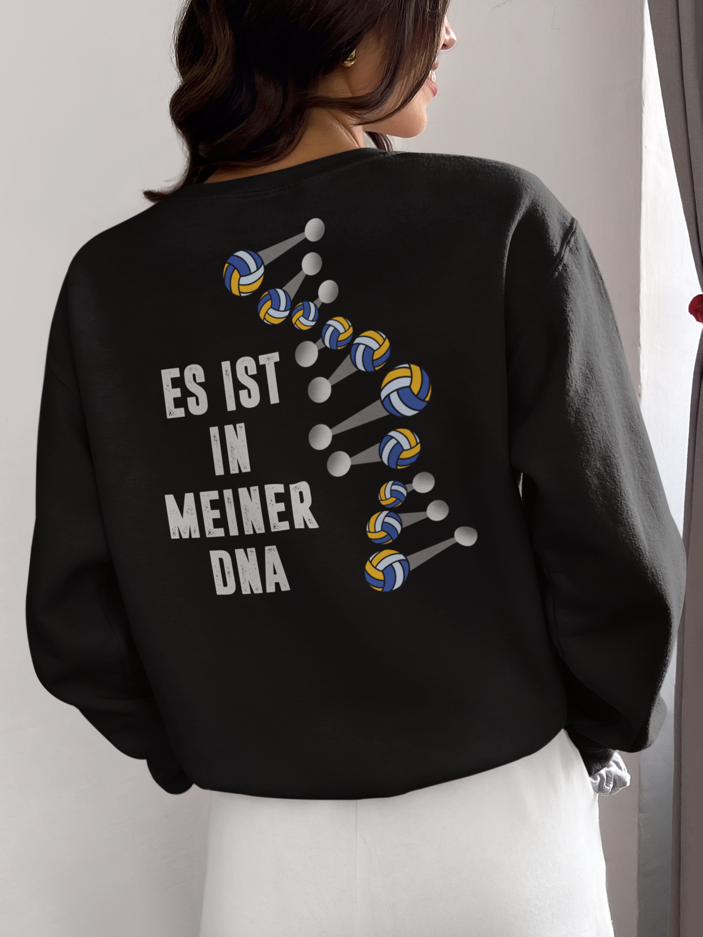 Volleyball DNA Backprint Sweater
