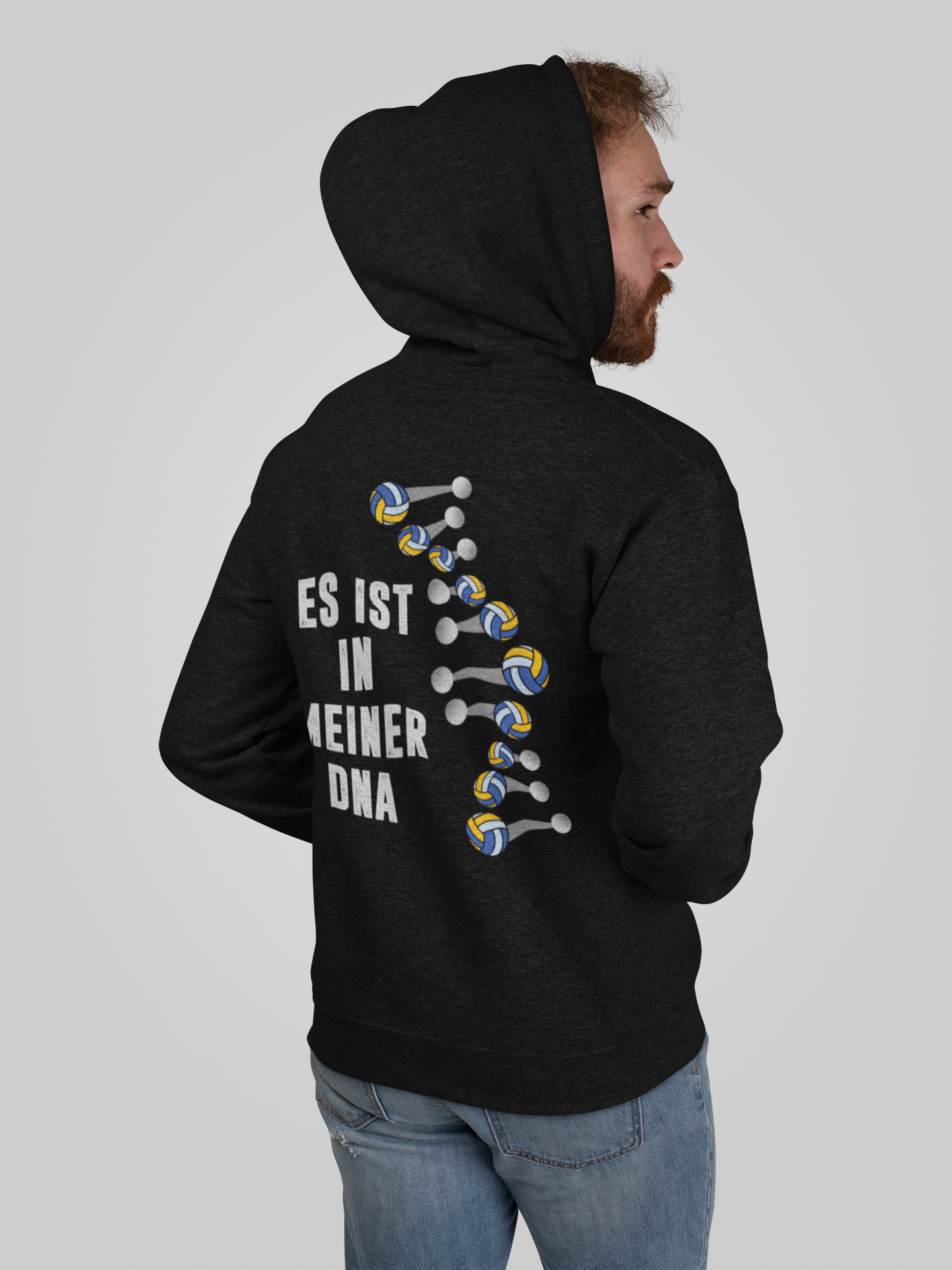 Volleyball DNA Backprint Hoodie