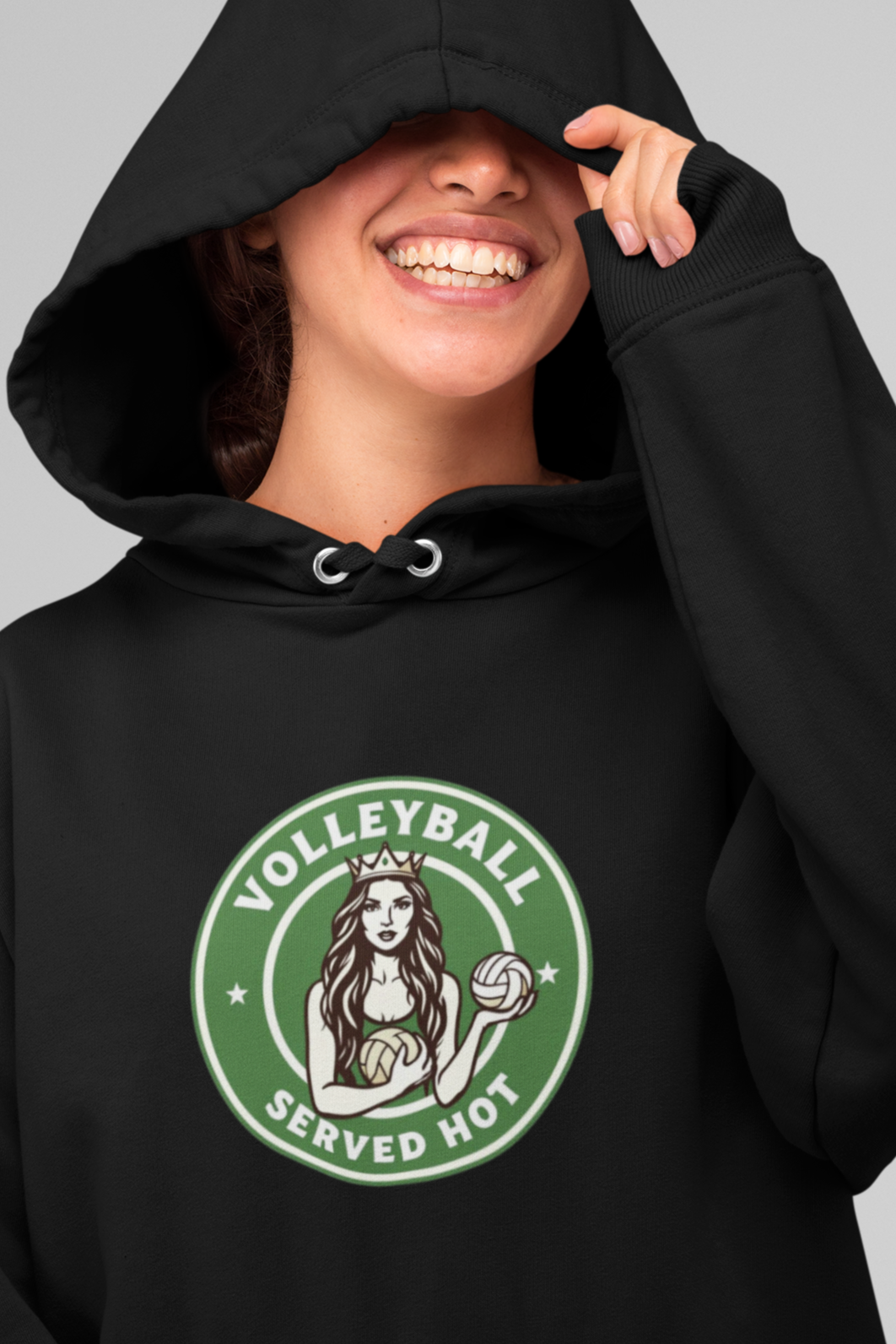 VOLLEYBALL SERVED HOT Hoodie